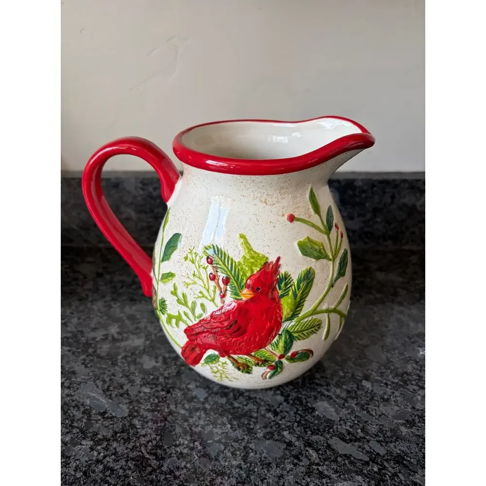Noble Excellence Cardinal Earthenware Christmas Porcelain 8